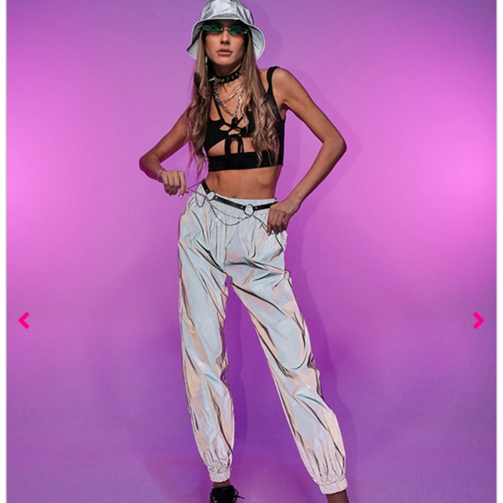 NEW Rave Wonderland Flash Reflective Joggers